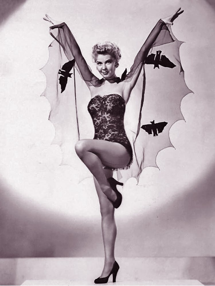 Pin Up Bat Girl Spreading Her Wings
