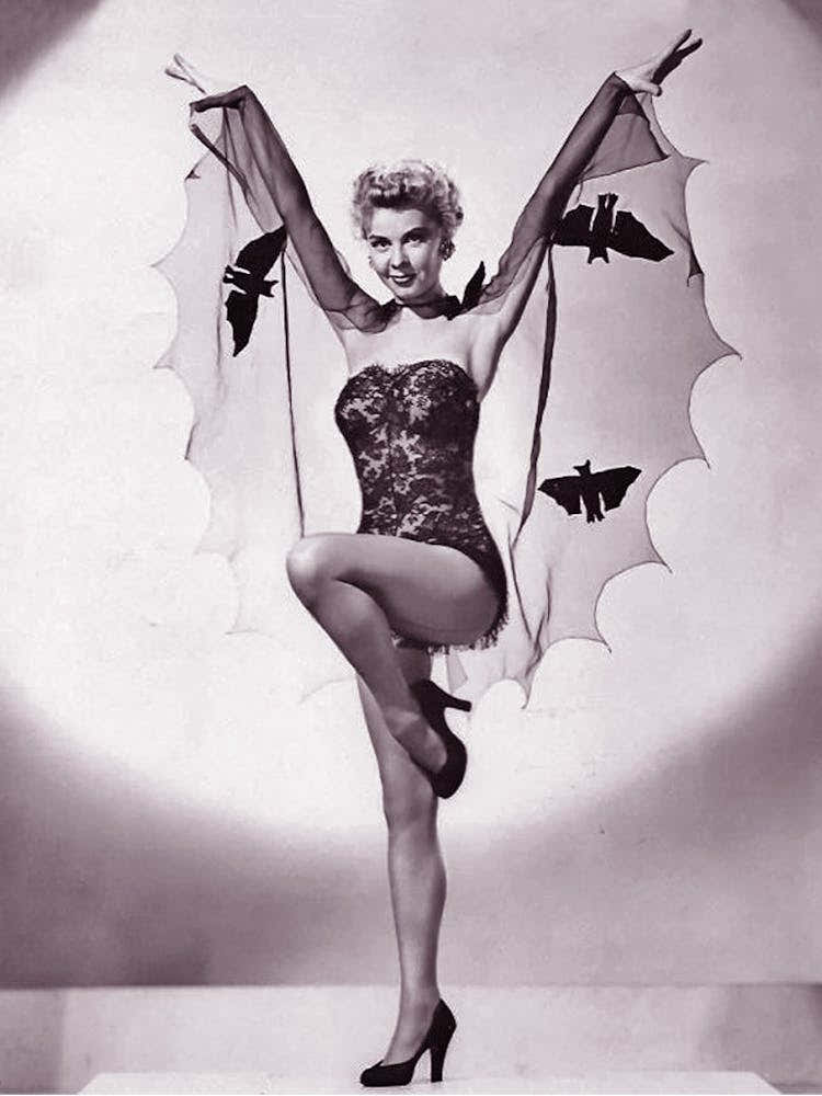 Pin Up Bat Girl Spreading Her Wings
