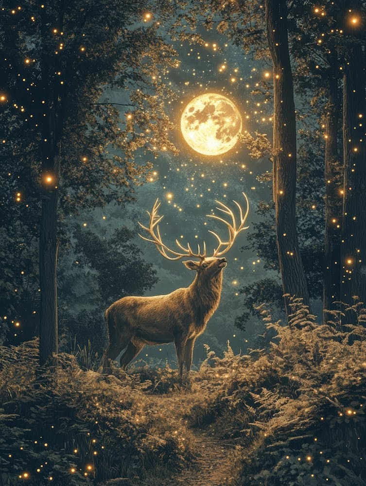 Deer In The Forest 13