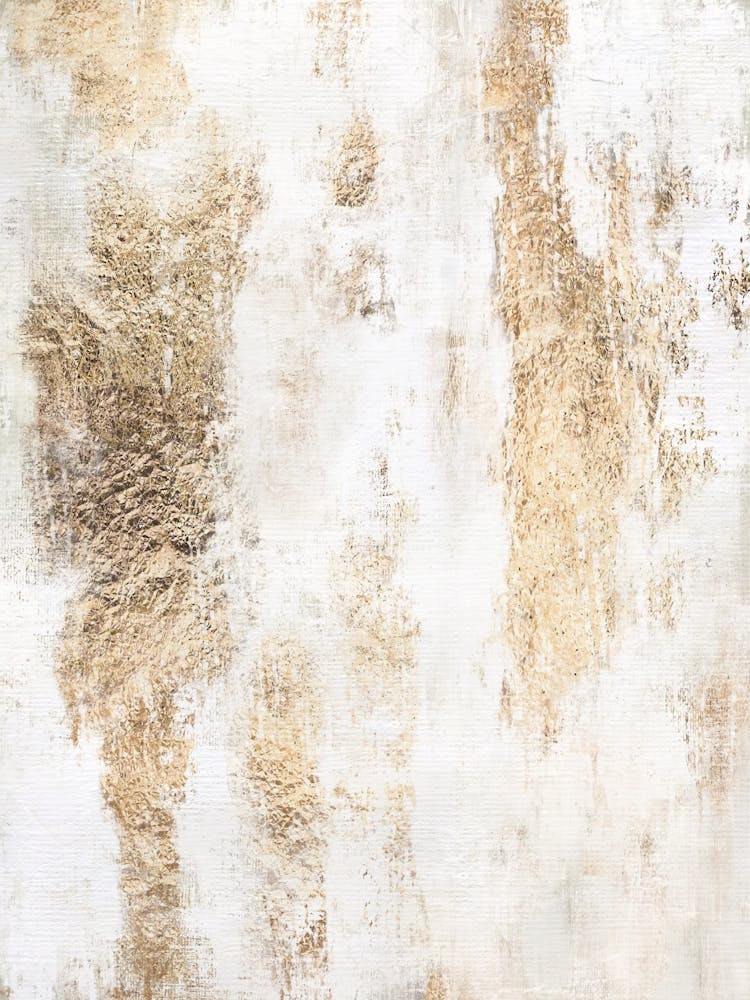 White Gold Foil Abstract