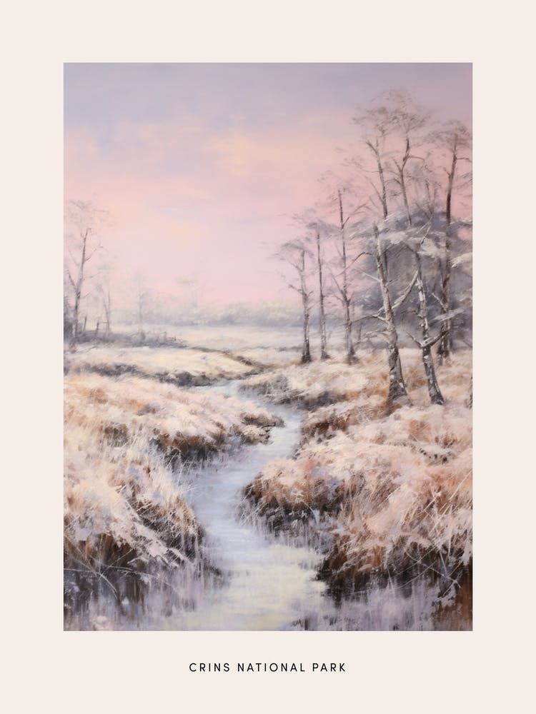 Dreamy Winter National Park Poster  Crins National Park France 2