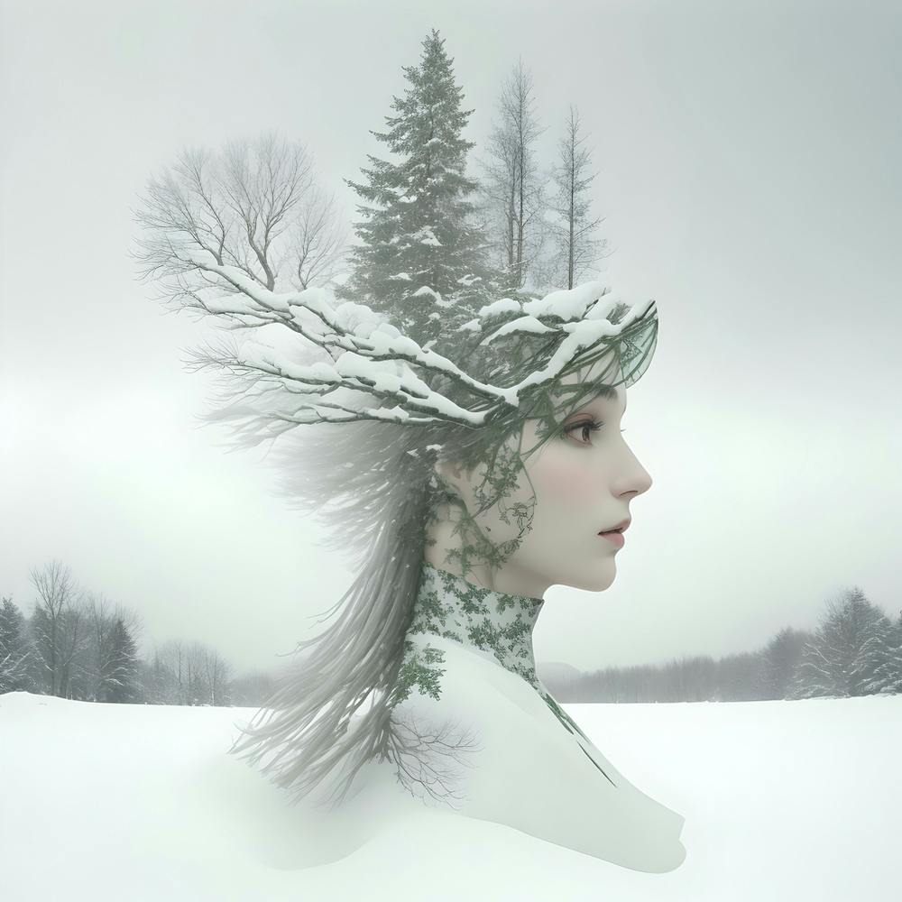Woman In The Snow