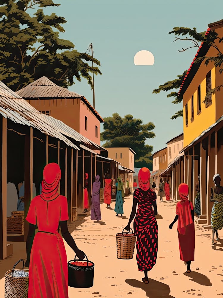 Zanzibar, Tanzania, Graphic Illustration 4
