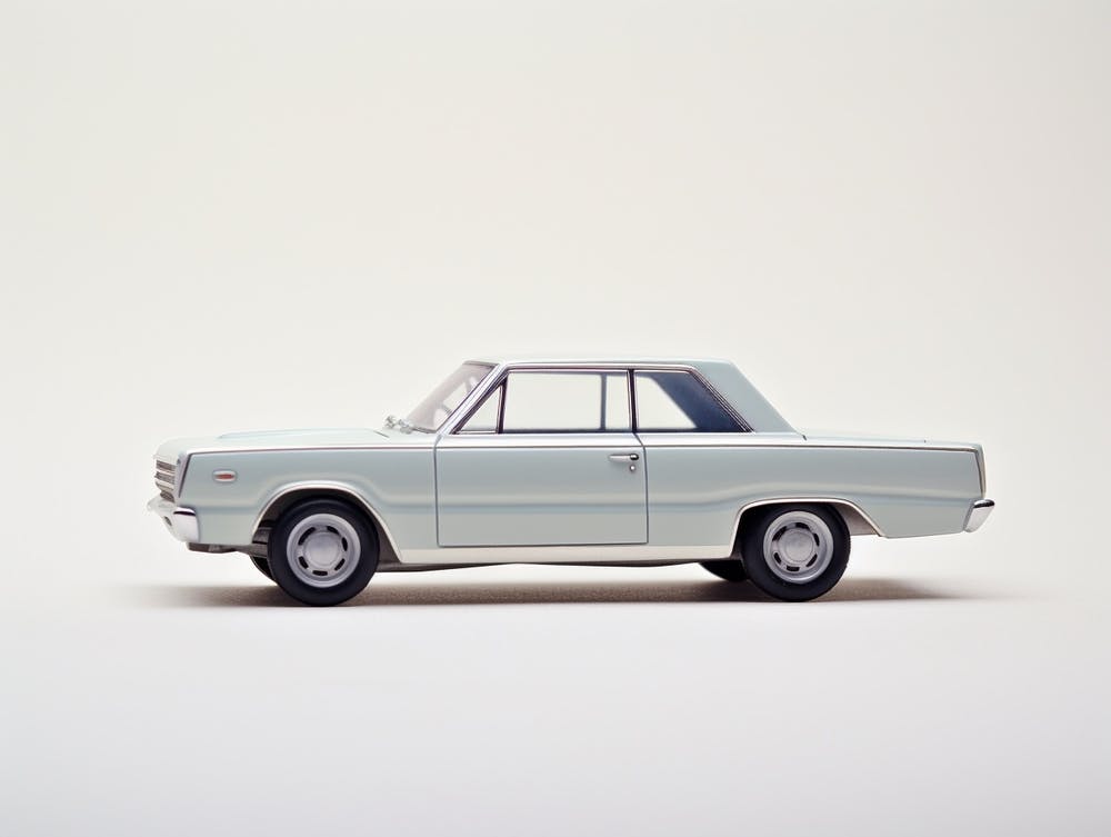 Toy Car 68 Dodge Dart White