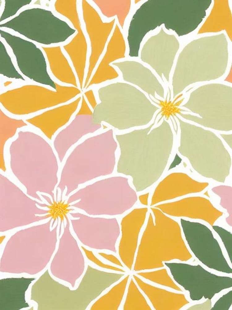 Jasmine Pastel Floral 1 Flower
