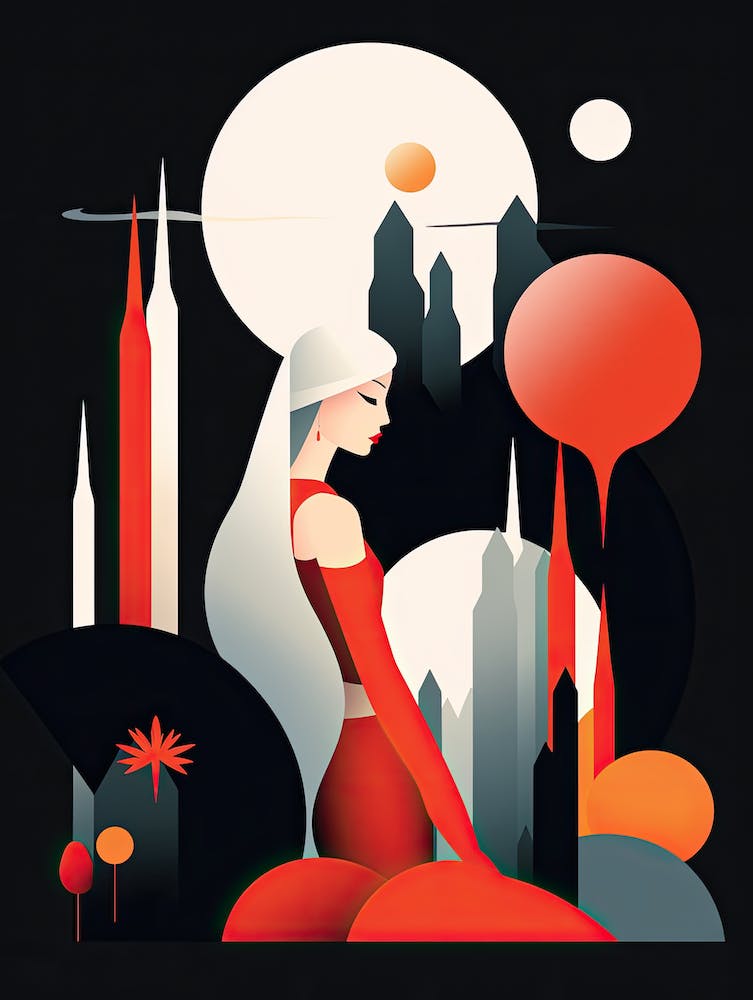 Minimalist Euphoria: Woman's Journey in Abstraction