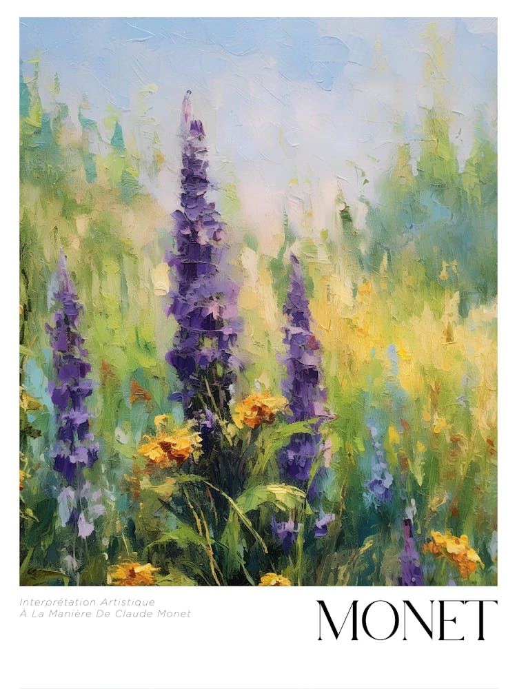 Art Poster Echoing Monet Style Painting 4