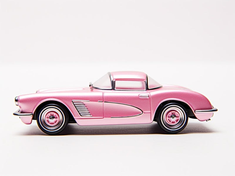 Toy Car 55 Corvette Pink 2