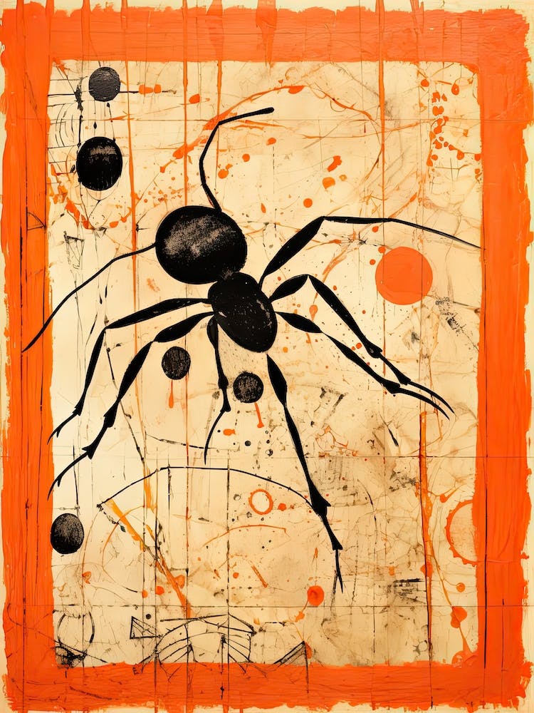 Ant, Woodblock Animal  Drawing 3
