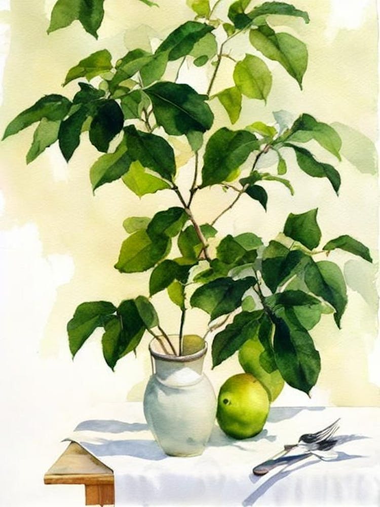 White Sapote Italian Watercolour fruit