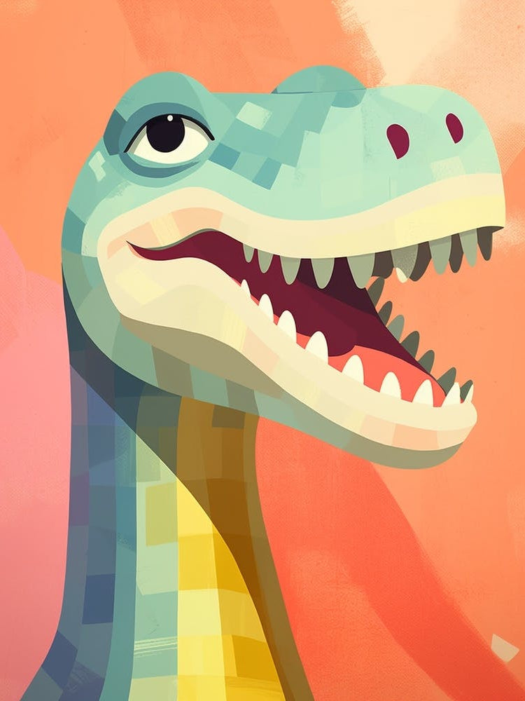 Colourful Dinosaur Baryonyx 4