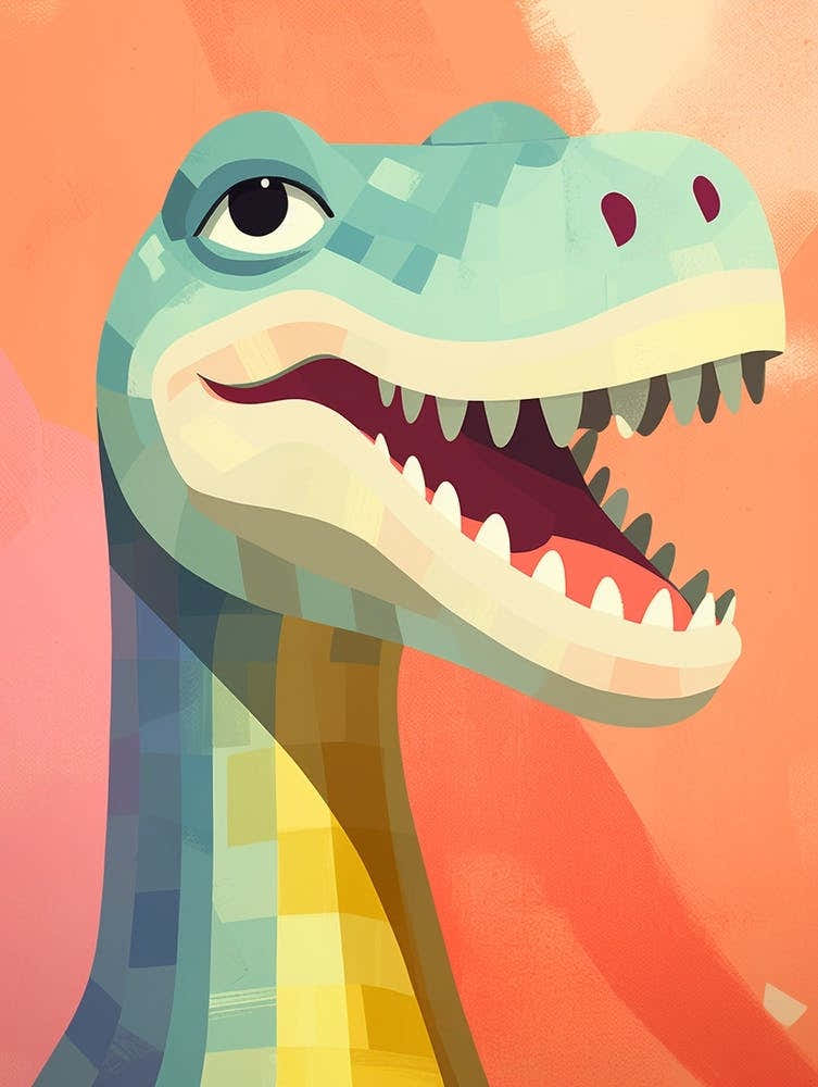 Colourful Dinosaur Baryonyx 4