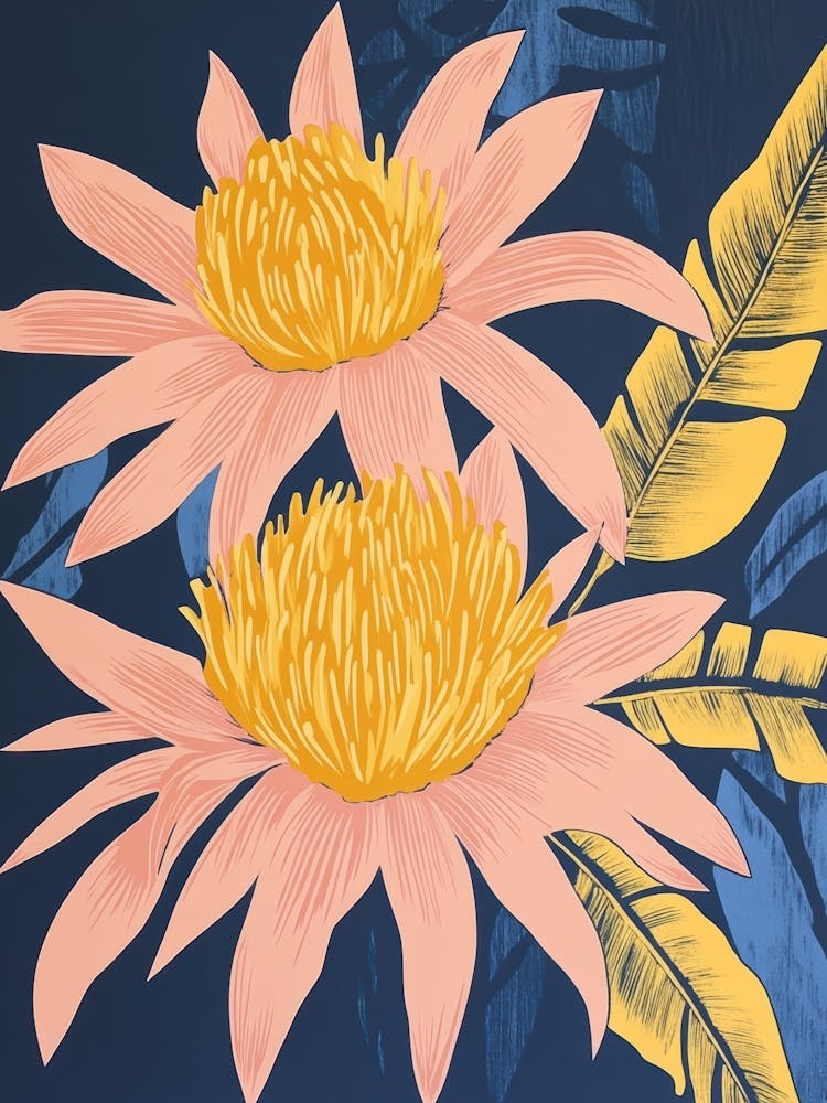 Deux Fleurs Roses
