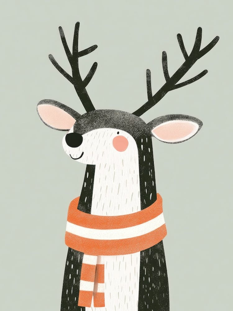 Deer With Scarf