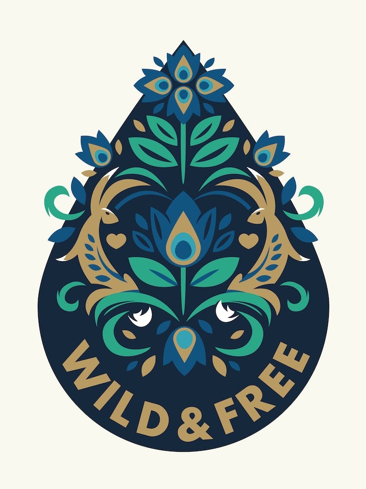 Wild And Free Nature Teal