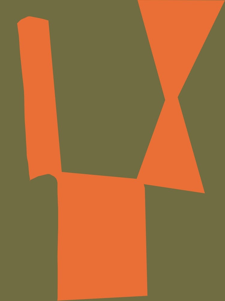Orange and green composition