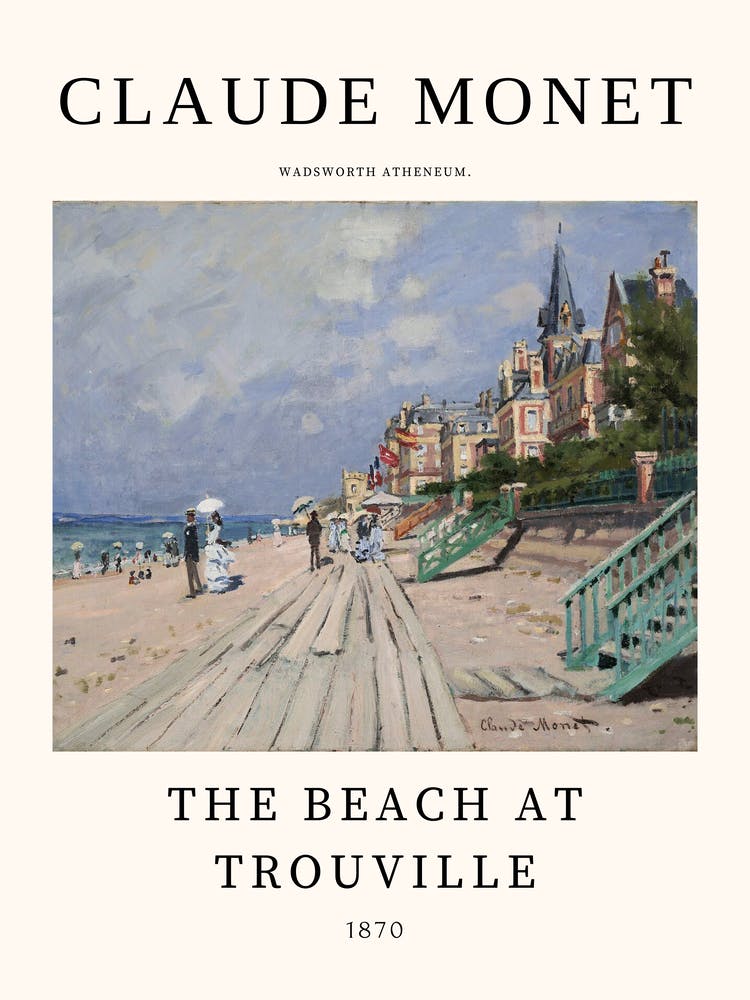 Beach At Trouville - Claude Monet