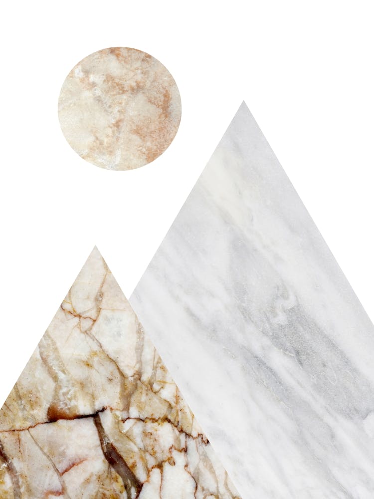 Abstract Moon Mountain Landscape for Nursery