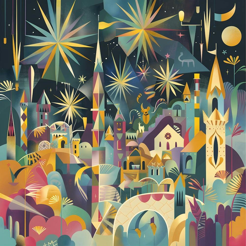 Medieval City Fire Castle , Naïve Folk