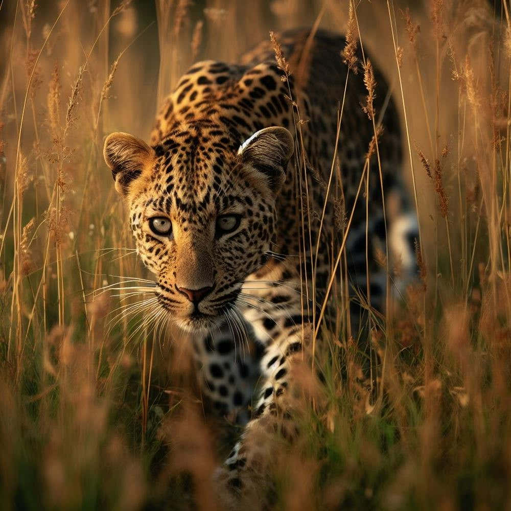 Leopard In The Grass
