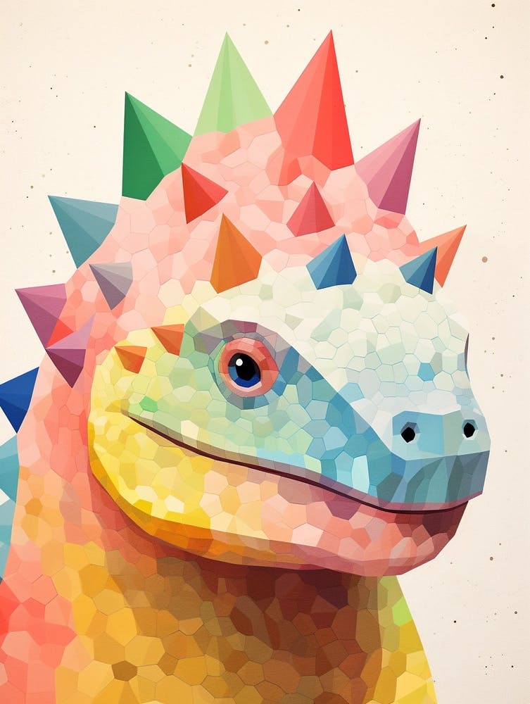 Colourful Dinosaur Ankylosaurus 4