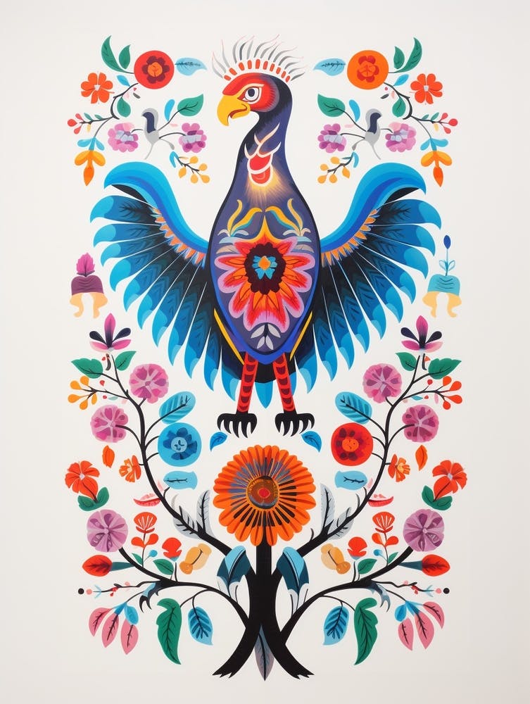 Scandinavian Bird Illustration Vulture 2