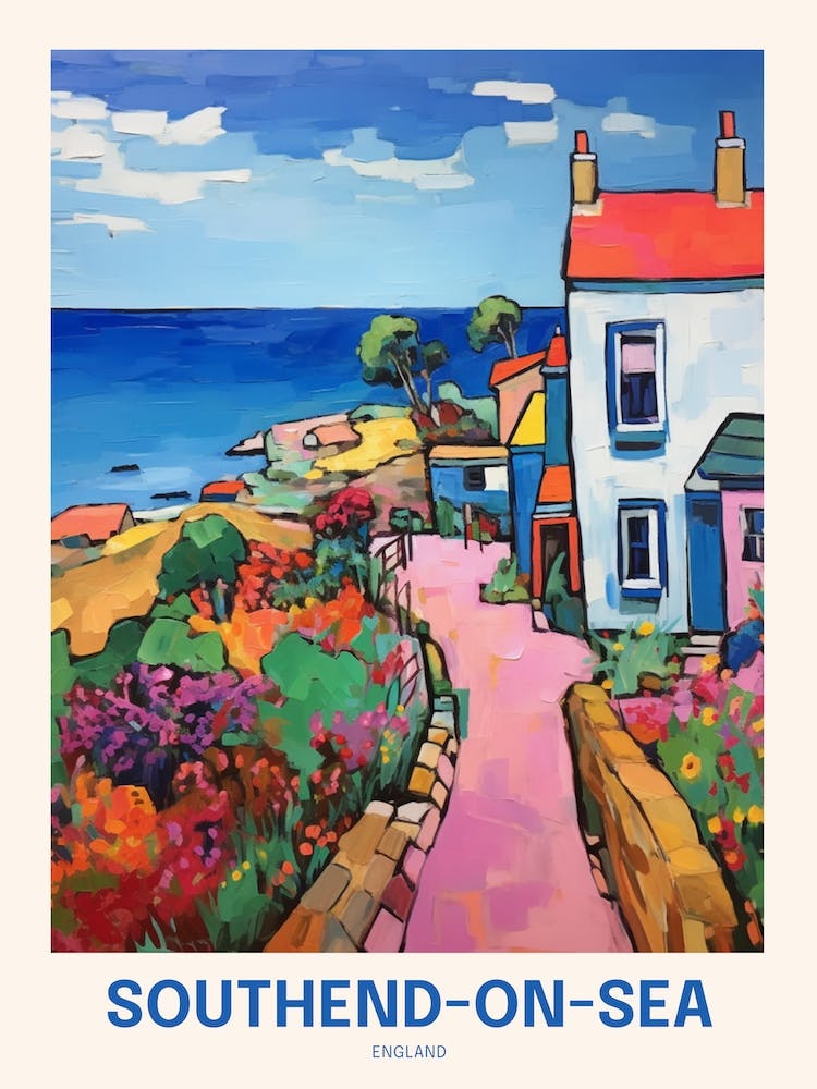 Southend On Sea England 6 Uk Travel Poster