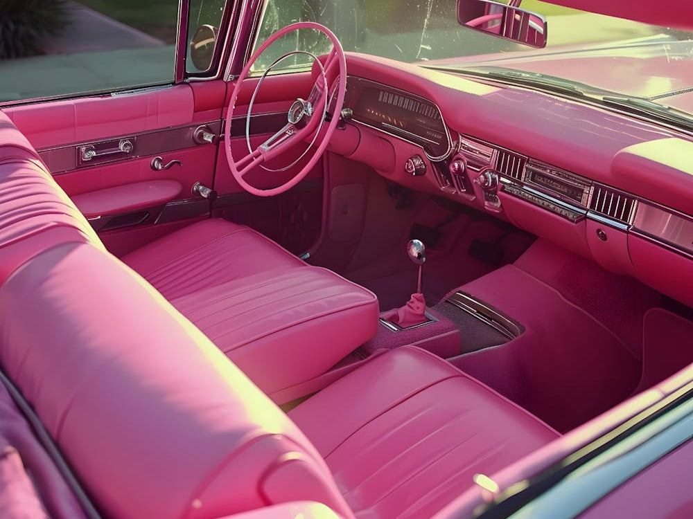 Pink Car Interior