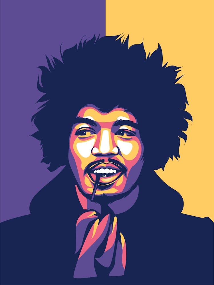 Jimi Hendrix Pop Art
