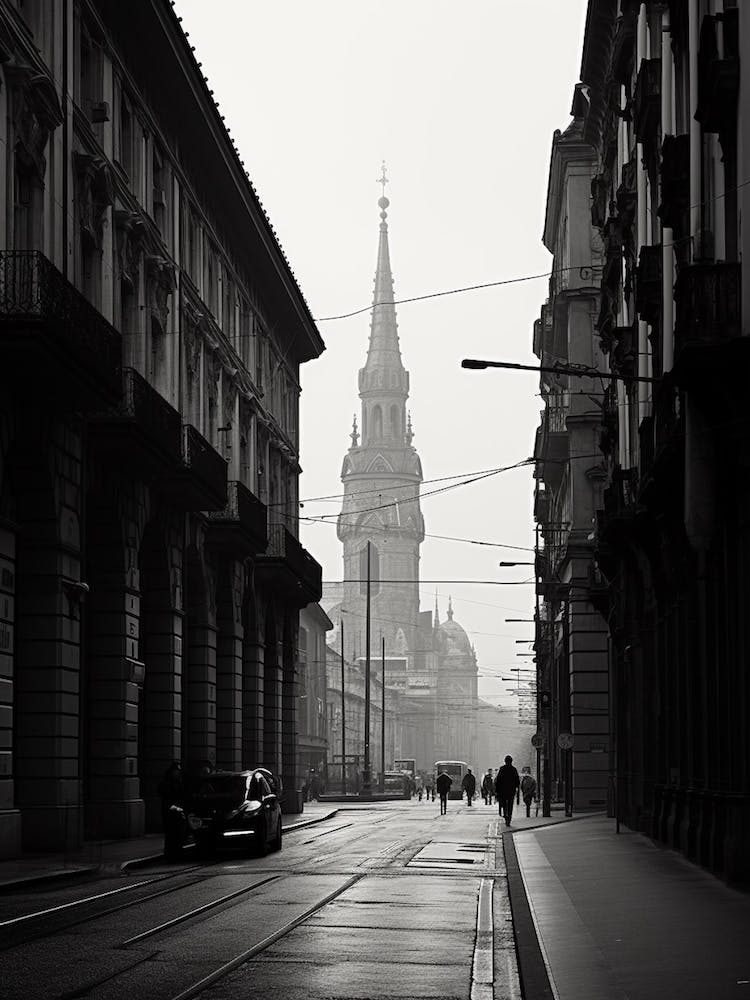 Turin, Italy,  Black And White Analogue Photography  2