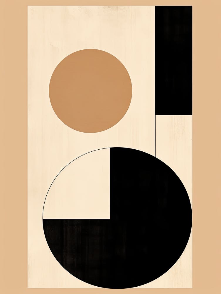 Celestial Hues: Beige Mid-Century Ephemera