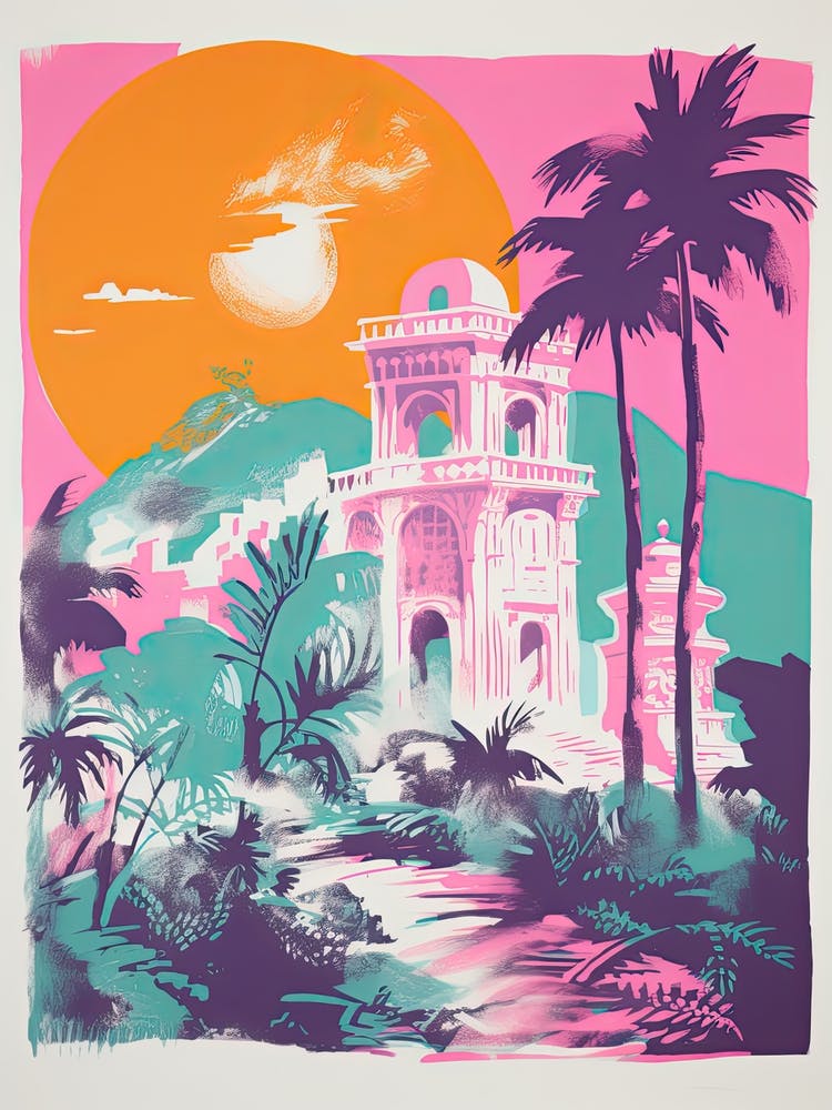 Capri In Risograph Style 4