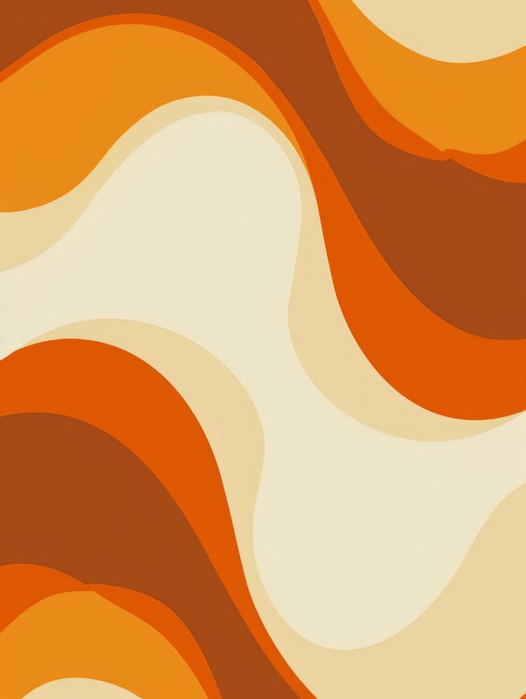 Orange Wavy Pattern