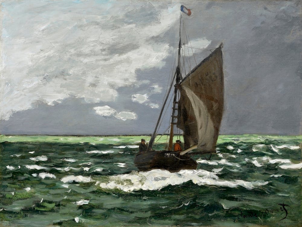 Seascape, Storm (1866), Claude Monet