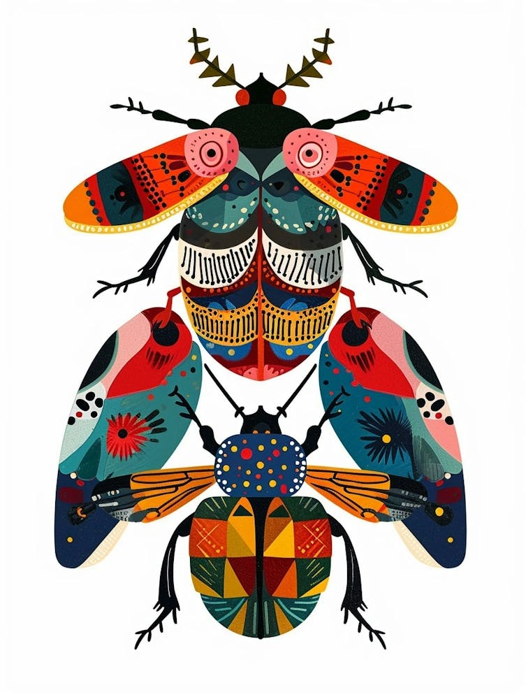 Colourful Insect Illustration Beetle 17