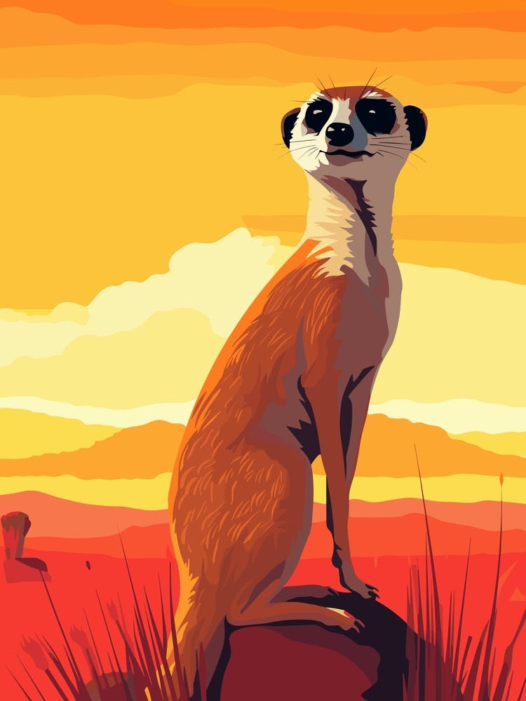 Meerkat in Savana