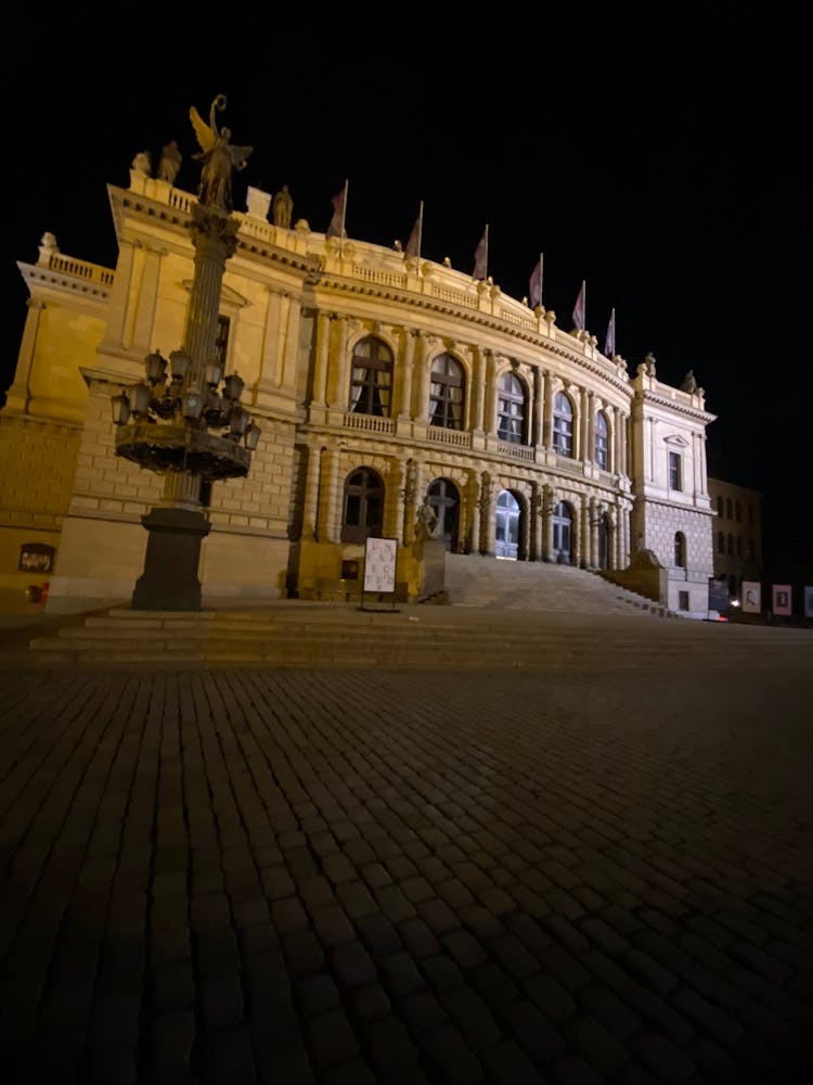 Night Scene Of A City At Night
