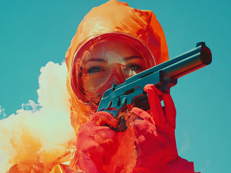 Woman Holding A Gun