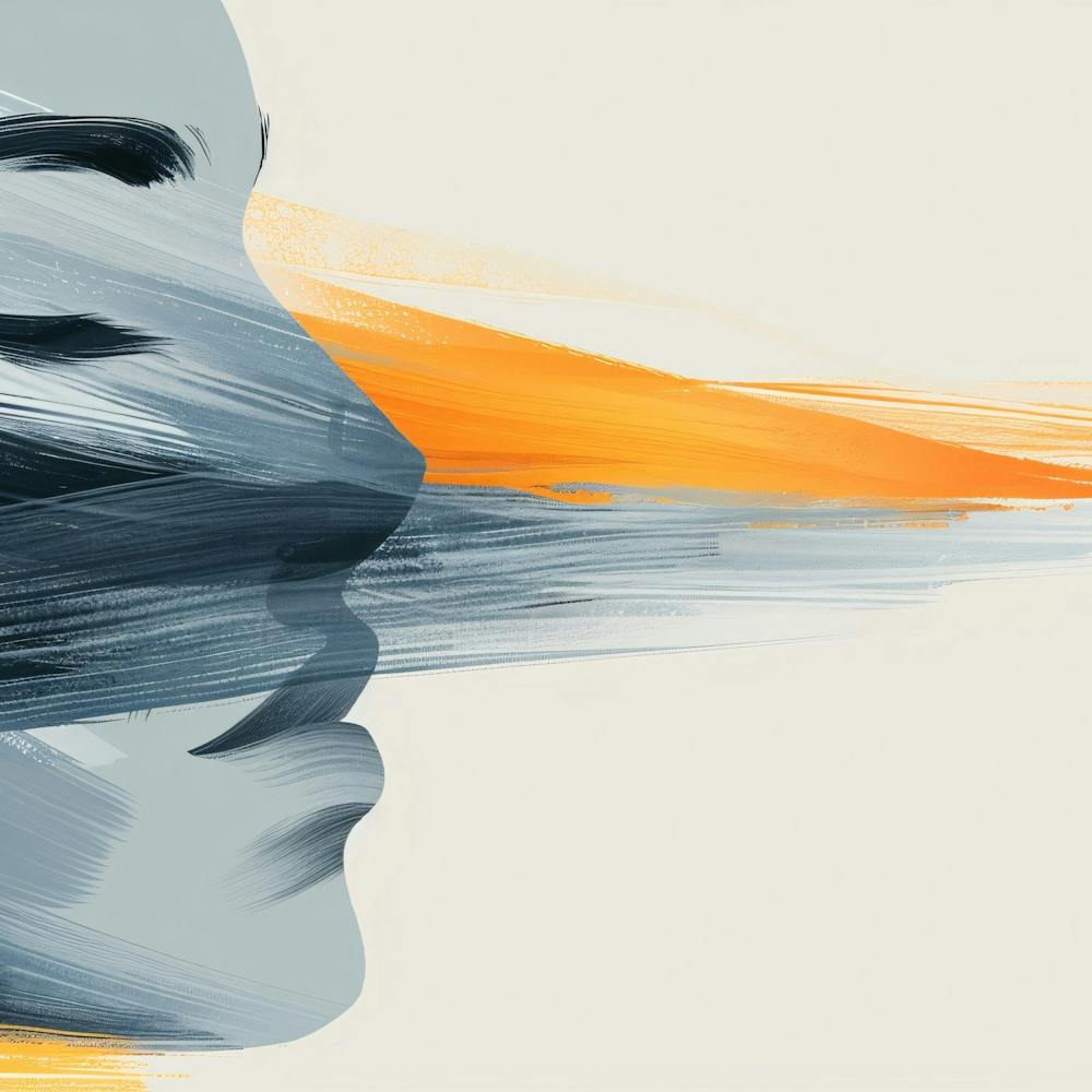 Abstract Of A Woman'S Face