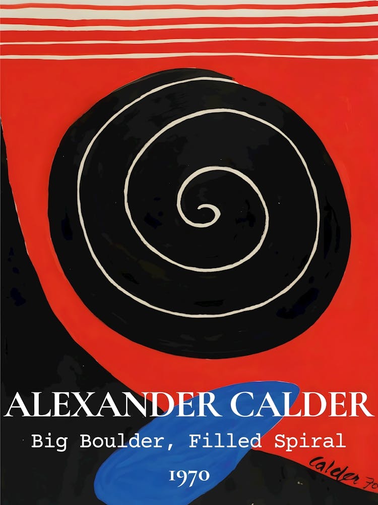 Alexander Calder Big Boulder, Fallen Spiral, 1970