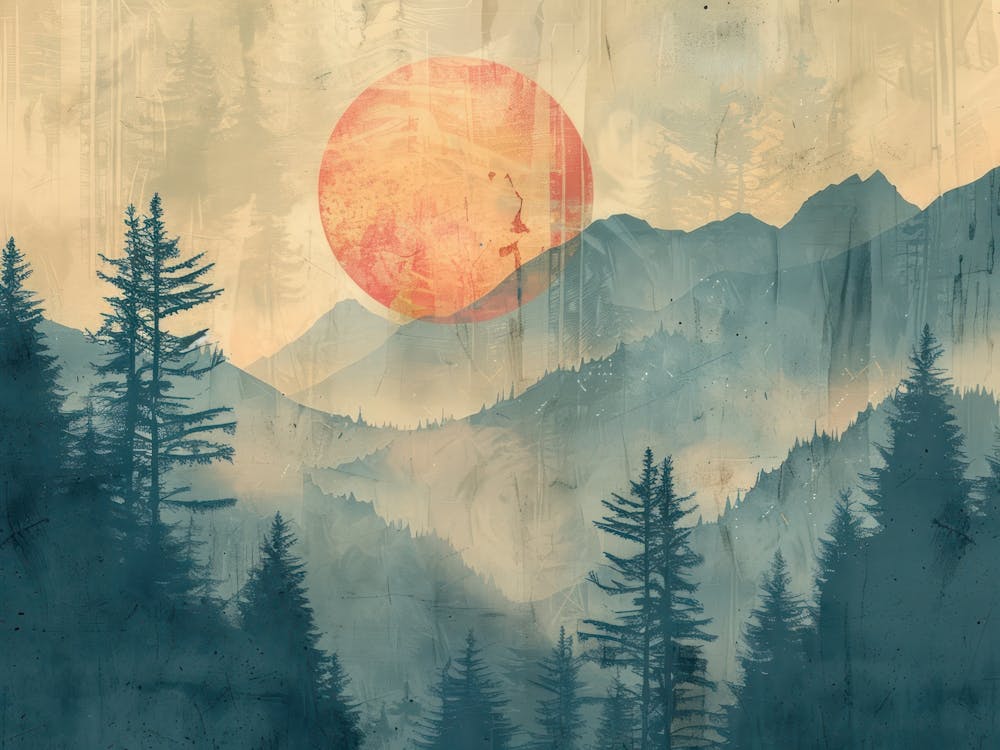Vintage Landscape Illustration 8