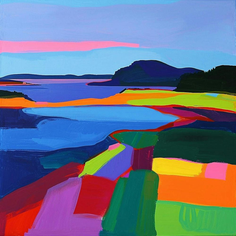 Colourful Abstract Acadia National Park Usa 4