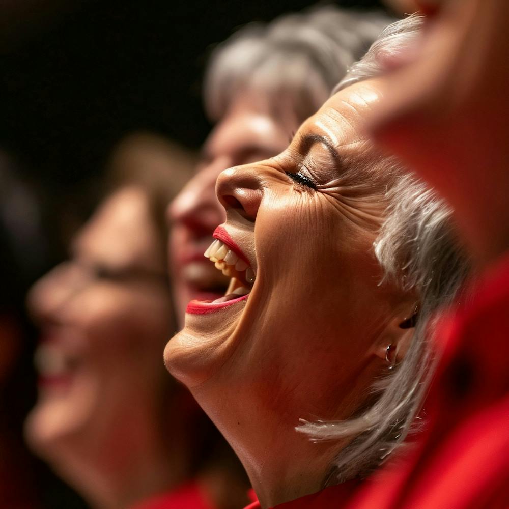 Choral Singers Laughing