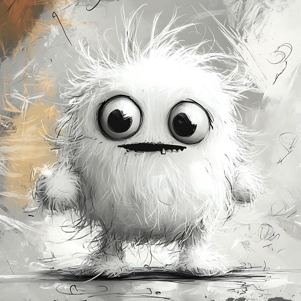 Cute Shaggy Plush Ghost Toy 3