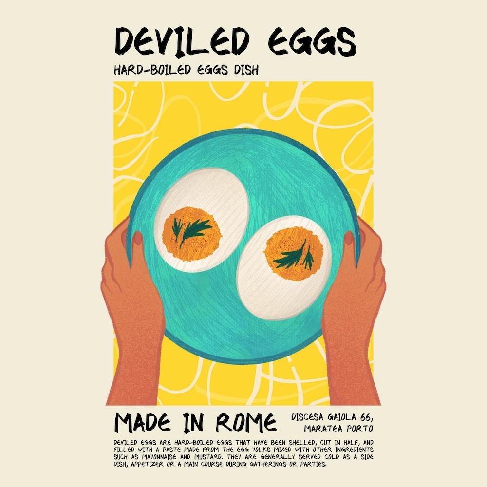 Deviled Eggs Square