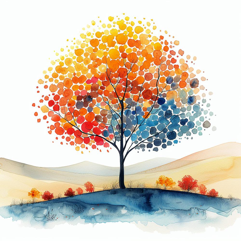 Watercolor Tree