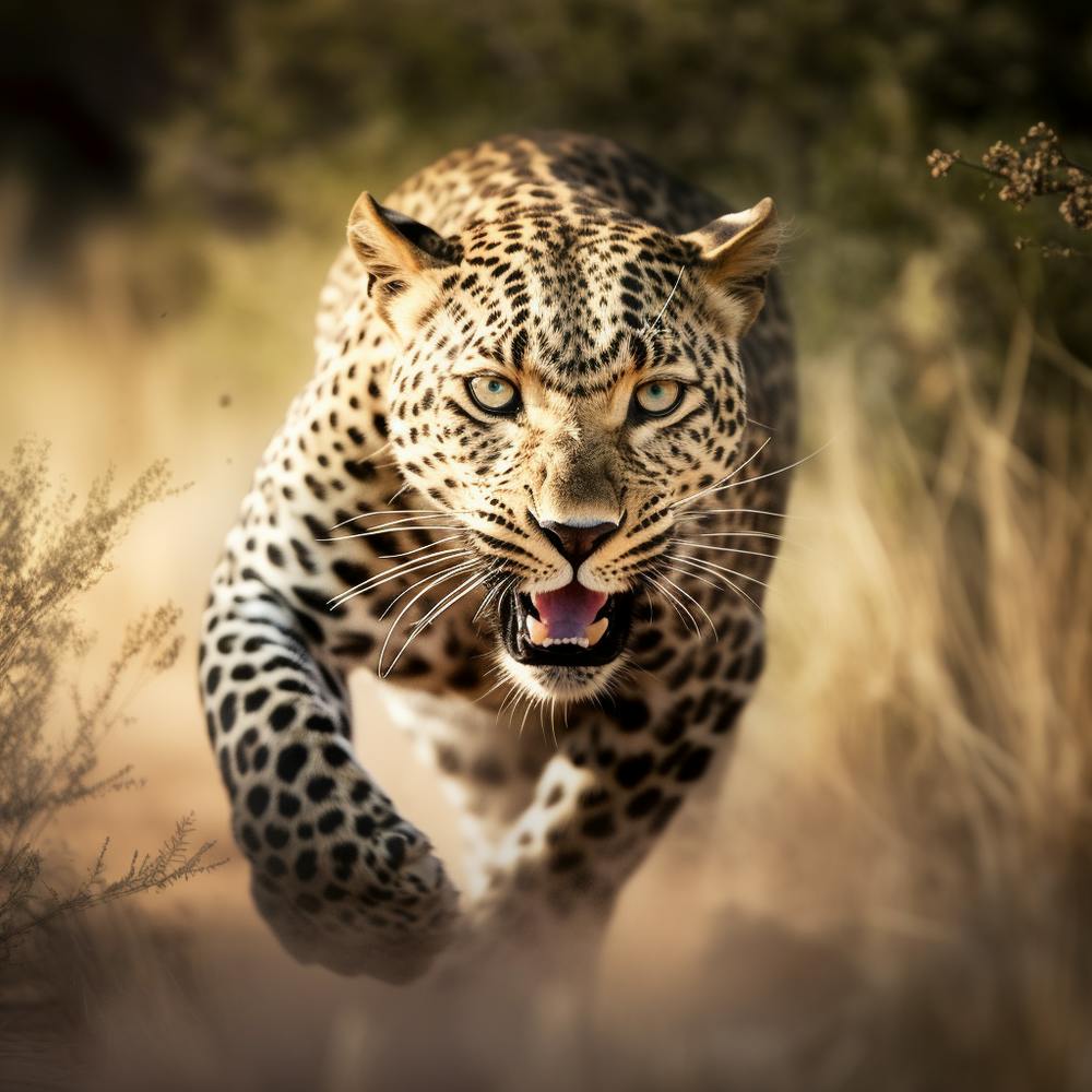 Leopard Charging