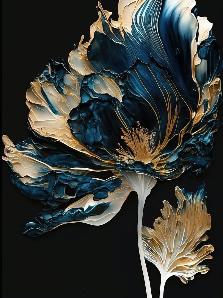 Blue Poppy Canvas 1