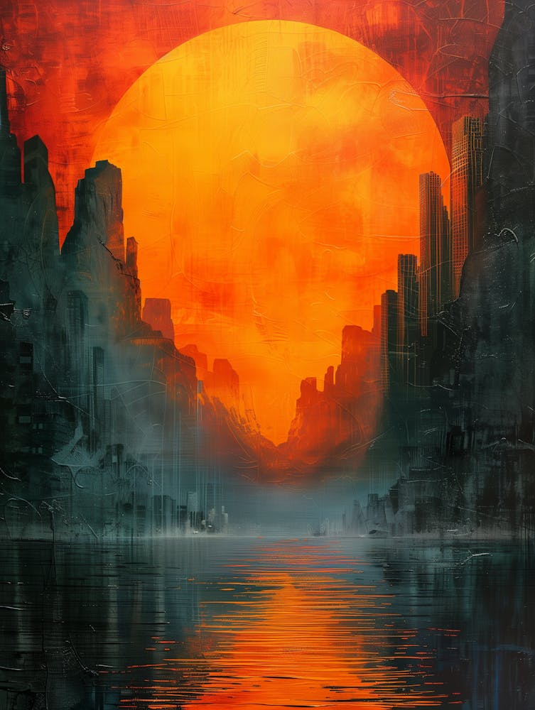 Sunset Over The City