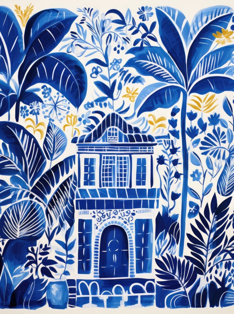 Blue House In The Jungle